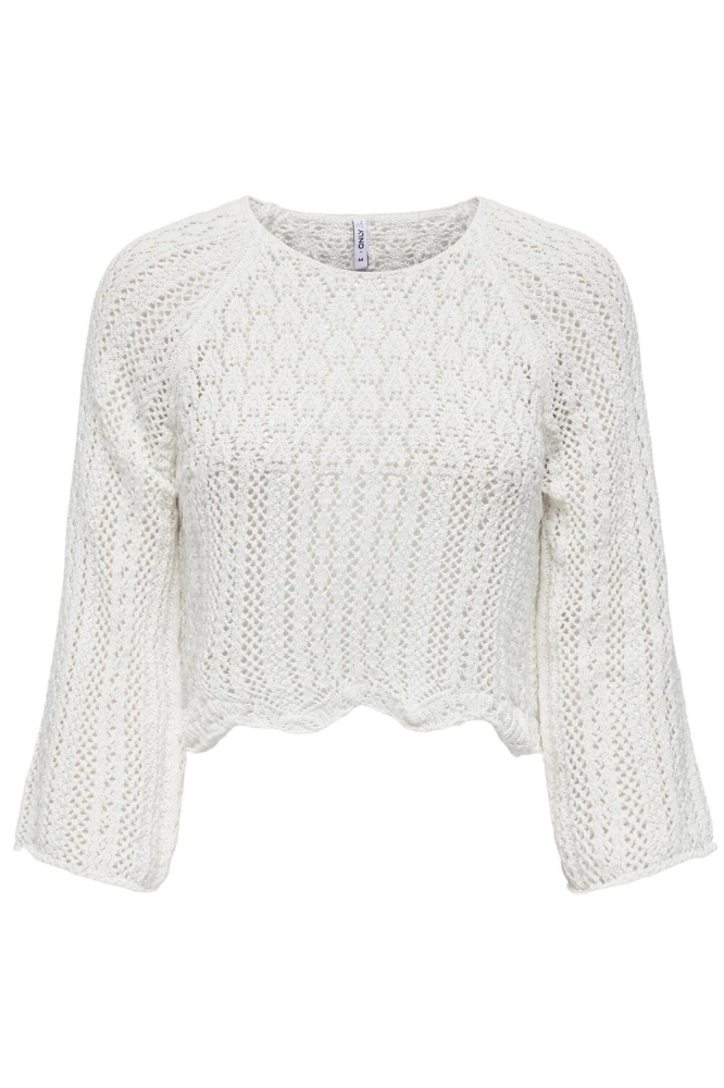 ONLNOLA LIFE 3/4 PULLOVER KNT NOOS 15233173 CLOUD DANCER